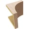 Ekena Millwork 8"W x 8"D x 8"H Wide Huntington Rough Cedar Woodgrain TimberThane Corbel, Primed Tan CORUR08X08X08HUNRCPR - alternate 5